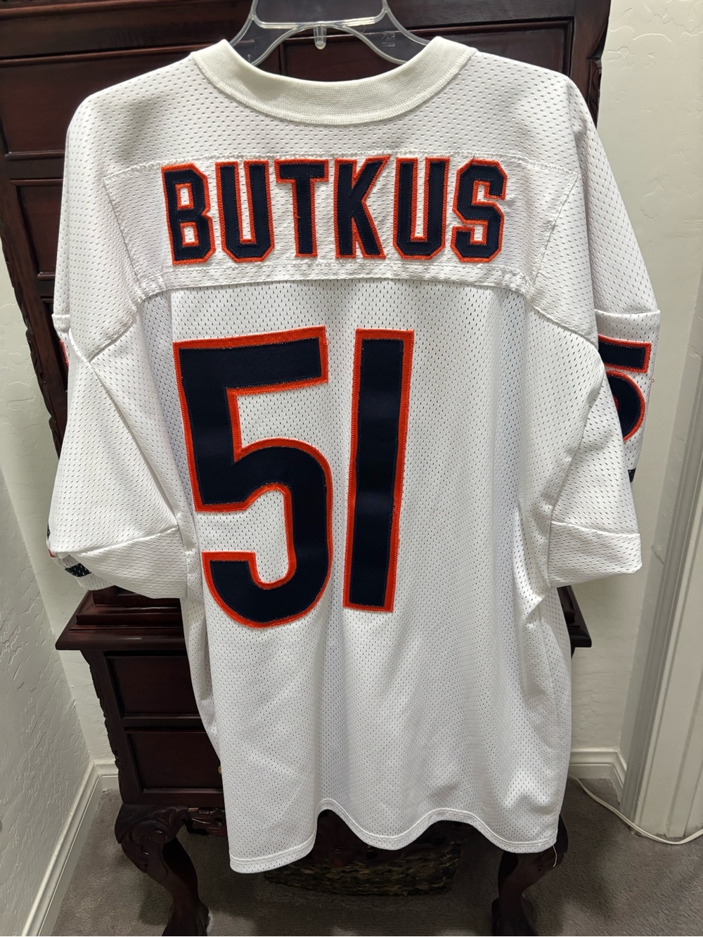 Butkus 51 White Men's Football Jersey